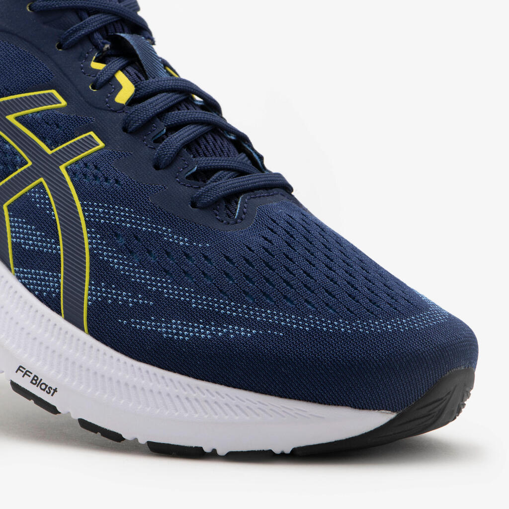 MEN'S ASICS GEL-ROADMILES RUNNING SHOES - BLUE YELLOW